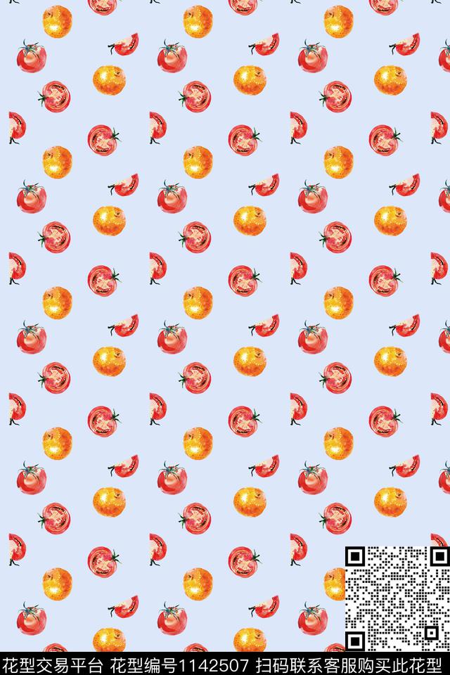 小碎花满天星花卉数码印花华亿平台下载（图片编号: 1142507） - 瓦栏（Walan）