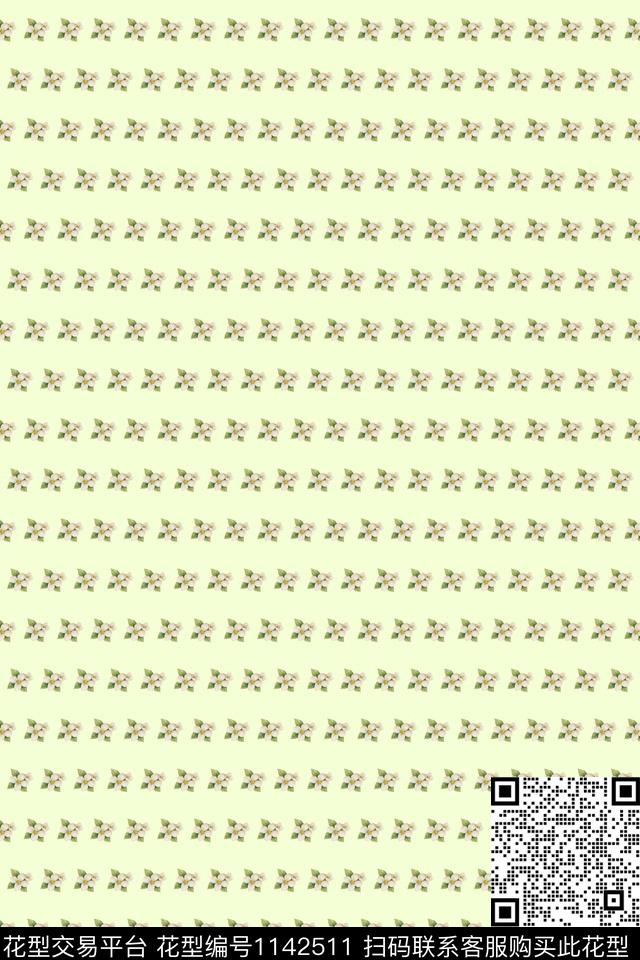 小碎花满天星花卉数码印花华亿平台下载（图片编号: 1142511） - 瓦栏（Walan）