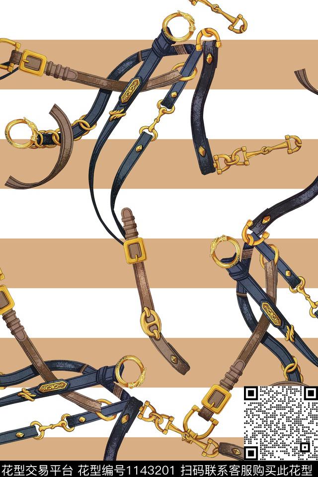 条纹链条休闲传统印花华亿平台下载（图片编号: 1143201） - 瓦栏（Walan）