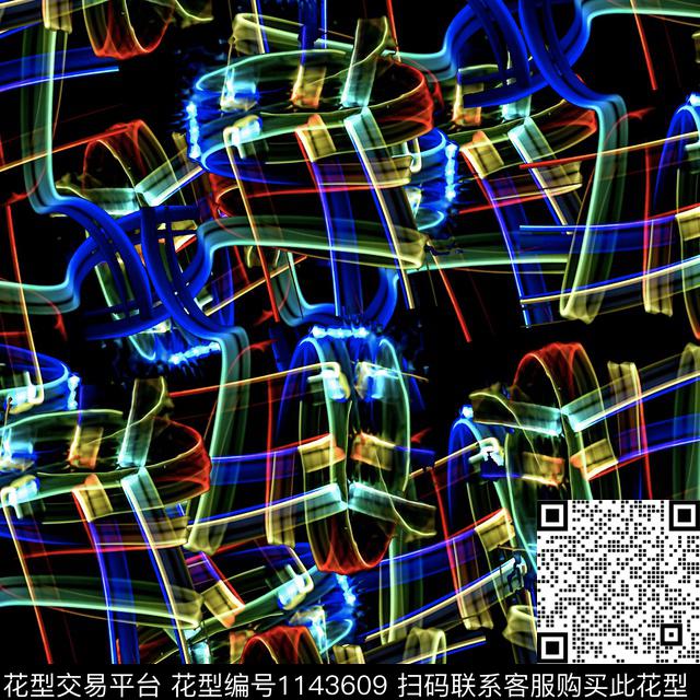 大牌风抽象笔触数码印花华亿平台下载（图片编号: 1143609） - 瓦栏（Walan）
