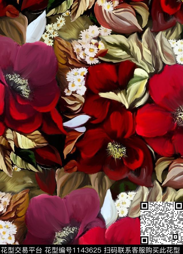 大牌风复古数码华亿平台数码印花华亿平台下载（图片编号: 1143625） - 瓦栏（Walan）