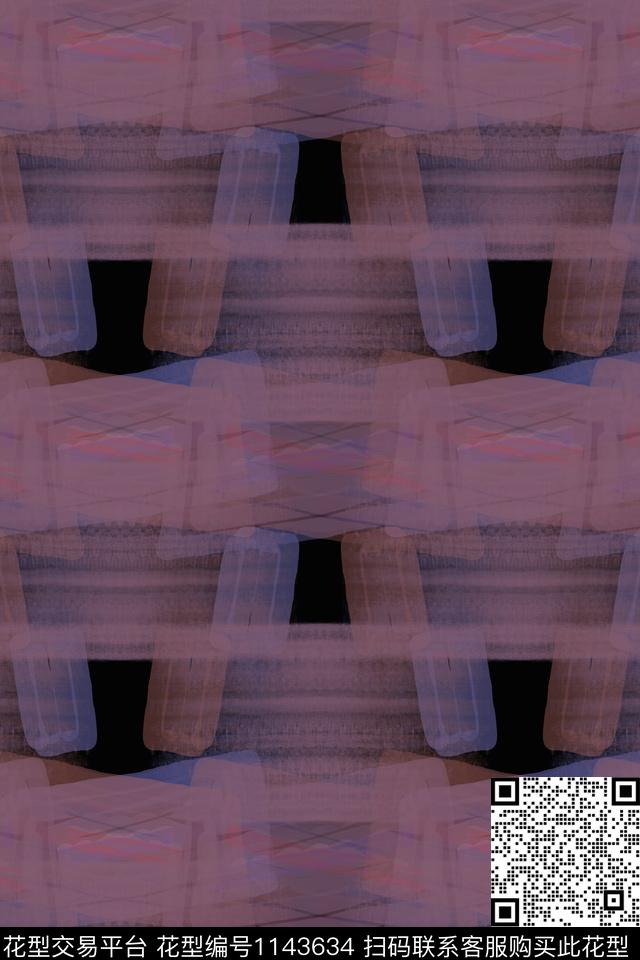 条纹图案手绘线条笔触肌理图案数码印花华亿平台下载（图片编号: 1143634） - 瓦栏（Walan）