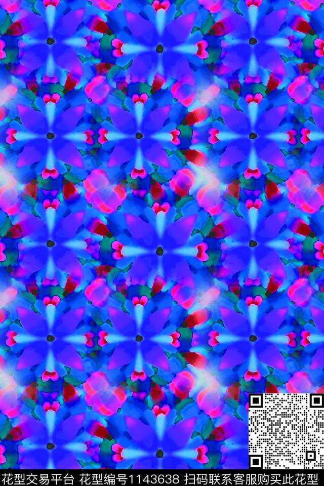 抽象花卉径庭迷彩迷彩图案数码印花华亿平台下载（图片编号: 1143638） - 瓦栏（Walan）