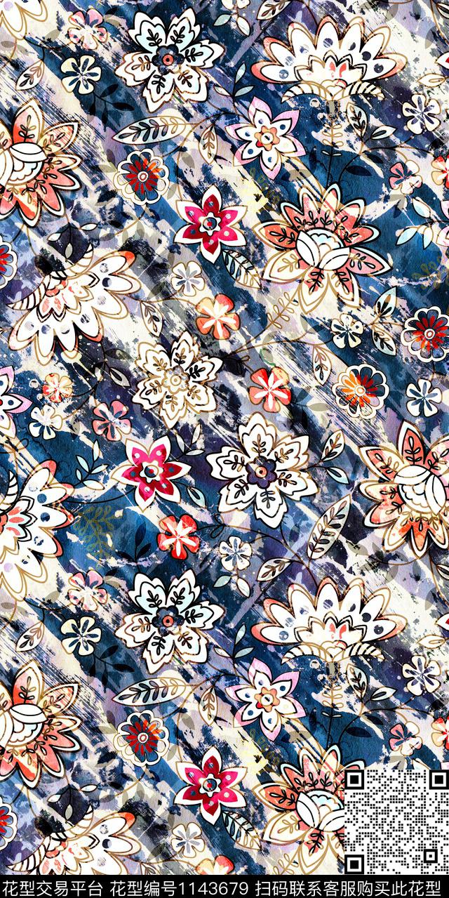 大牌风数码华亿平台花卉数码印花华亿平台下载（图片编号: 1143679） - 瓦栏（Walan）