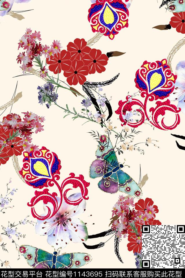 小碎花数码华亿平台花卉数码印花华亿平台下载（图片编号: 1143695） - 瓦栏（Walan）