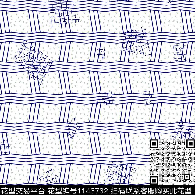 抽象格子几何传统印花华亿平台下载（图片编号: 1143732） - 瓦栏（Walan）