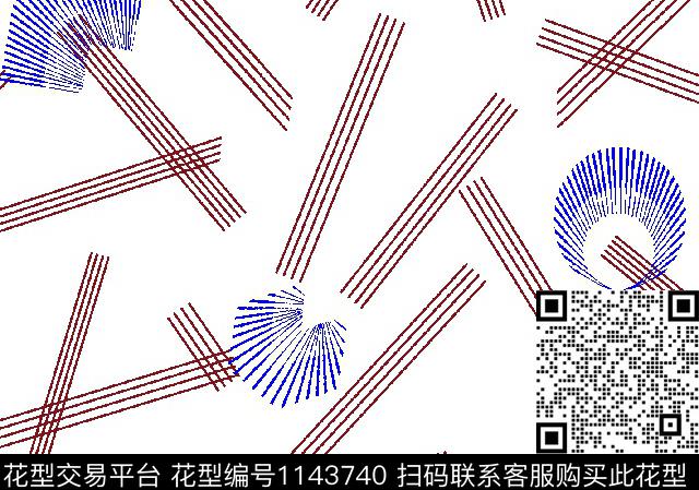 线条大牌风几何传统印花华亿平台下载（图片编号: 1143740） - 瓦栏（Walan）
