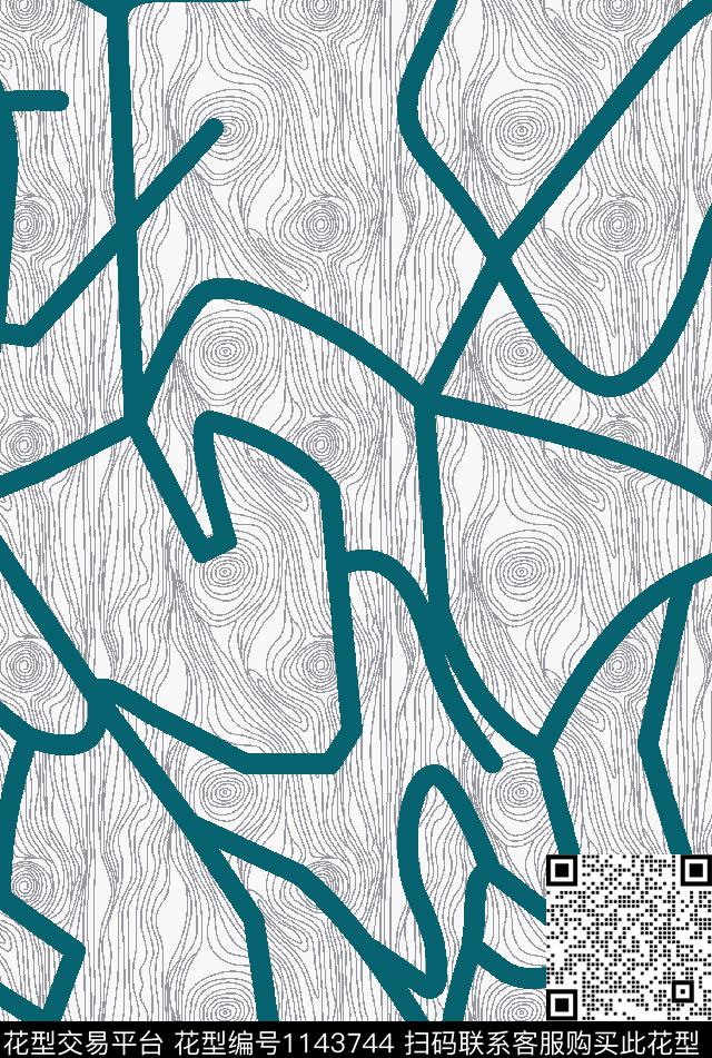 大牌风树轮抽象传统印花华亿平台下载（图片编号: 1143744） - 瓦栏（Walan）