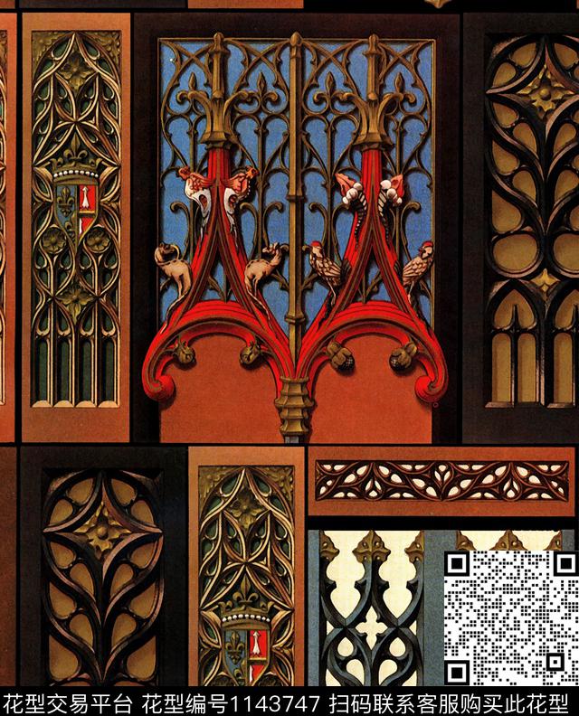 复古女装数码华亿平台数码印花华亿平台下载（图片编号: 1143747） - 瓦栏（Walan）