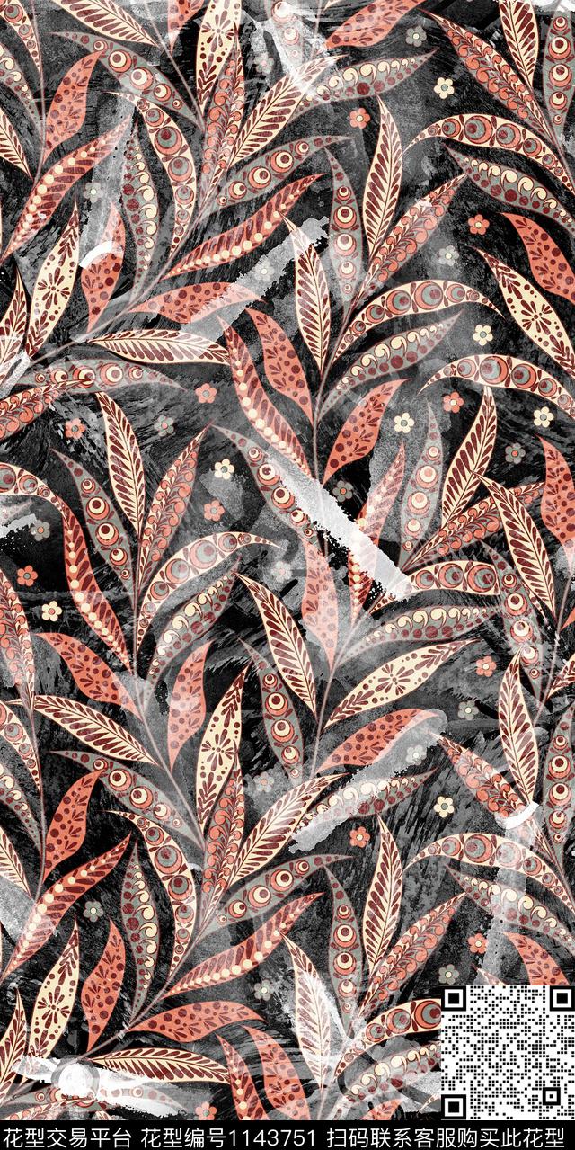 大牌风数码华亿平台花卉数码印花华亿平台下载（图片编号: 1143751） - 瓦栏（Walan）