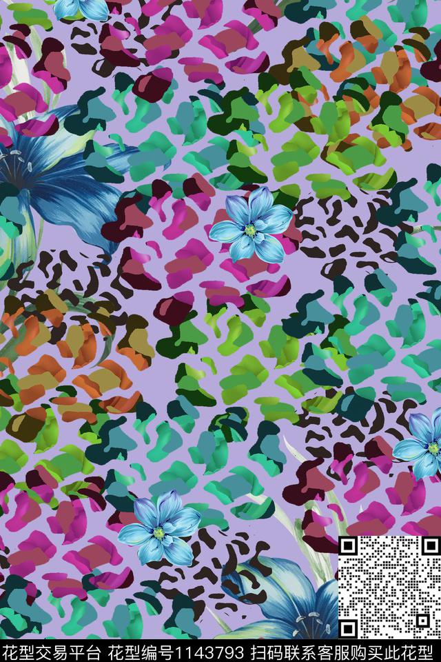 大牌风抽象数码华亿平台数码印花华亿平台下载（图片编号: 1143793） - 瓦栏（Walan）