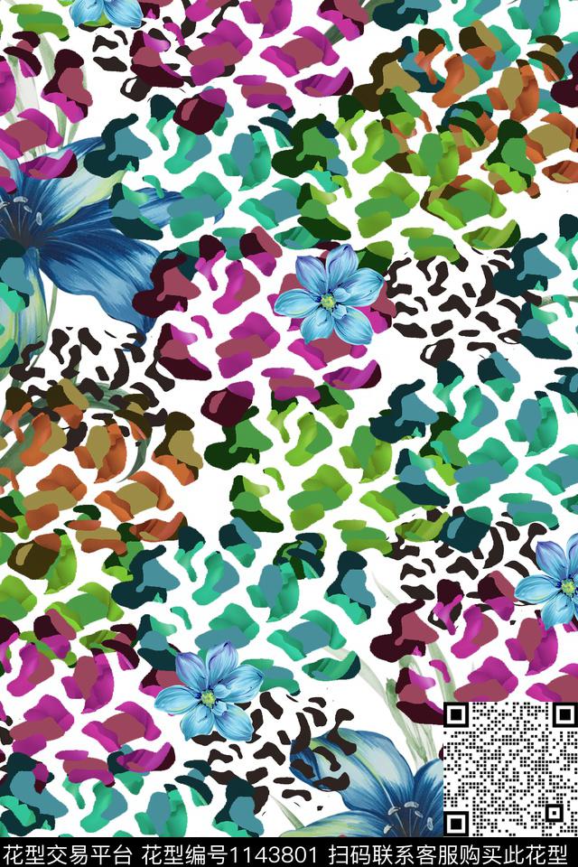 大牌风抽象数码华亿平台数码印花华亿平台下载（图片编号: 1143801） - 瓦栏（Walan）