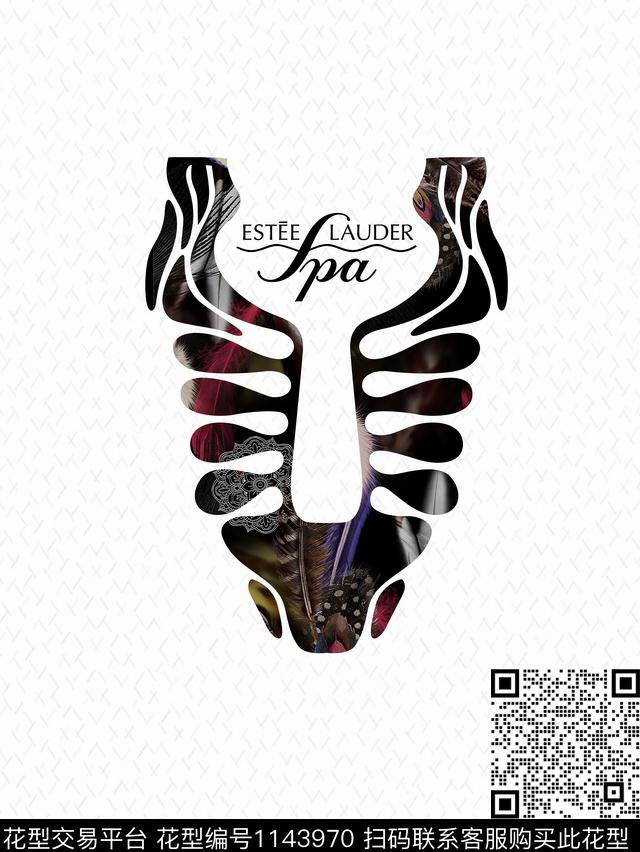 大牌风抽象男装数码印花华亿平台下载（图片编号: 1143970） - 瓦栏（Walan）