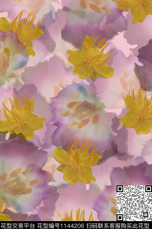 香云纱印花春夏华亿平台数码印花华亿平台下载（图片编号: 1144206） - 瓦栏（Walan）