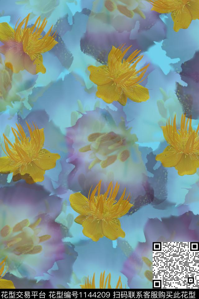 香云纱印花春夏华亿平台数码印花华亿平台下载（图片编号: 1144209） - 瓦栏（Walan）