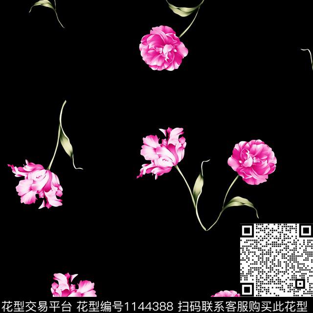 女装数码华亿平台花卉数码印花华亿平台下载（图片编号: 1144388） - 瓦栏（Walan）