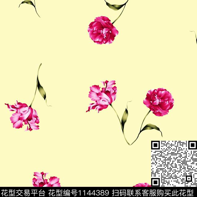 女装数码华亿平台花卉数码印花华亿平台下载（图片编号: 1144389） - 瓦栏（Walan）