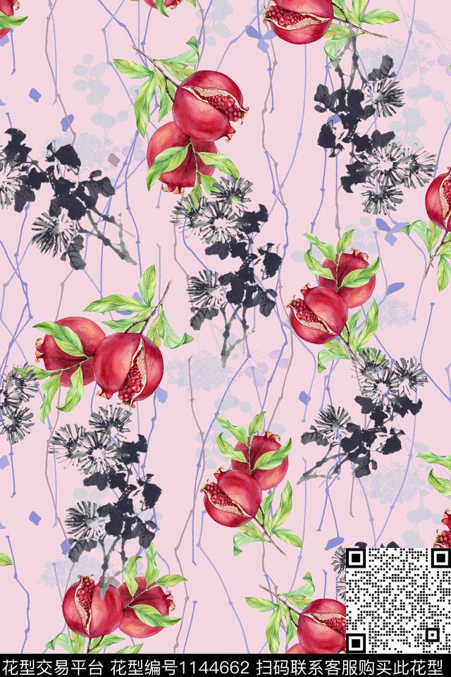 彩底花卉数码华亿平台高档旗袍数码印花华亿平台下载（图片编号: 1144662） - 瓦栏（Walan）