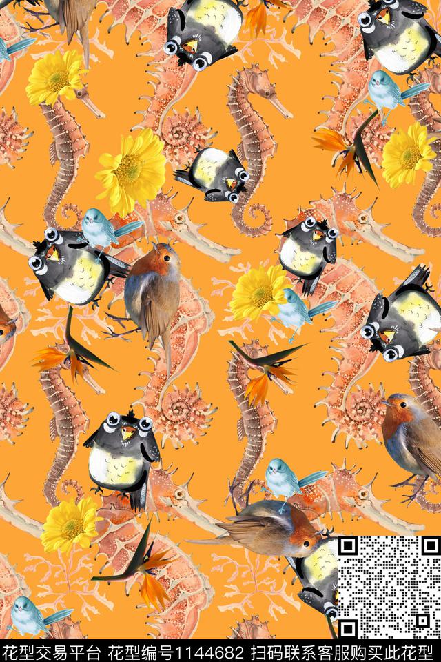 彩底花卉数码华亿平台高档旗袍数码印花华亿平台下载（图片编号: 1144682） - 瓦栏（Walan）