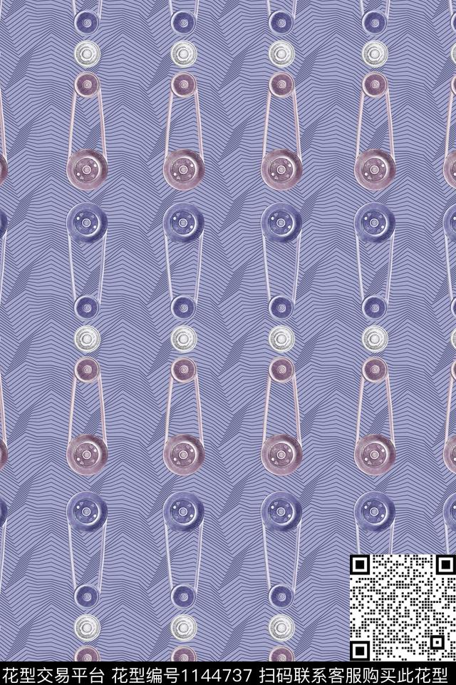 抽象纹理几何数码印花华亿平台下载（图片编号: 1144737） - 瓦栏（Walan）