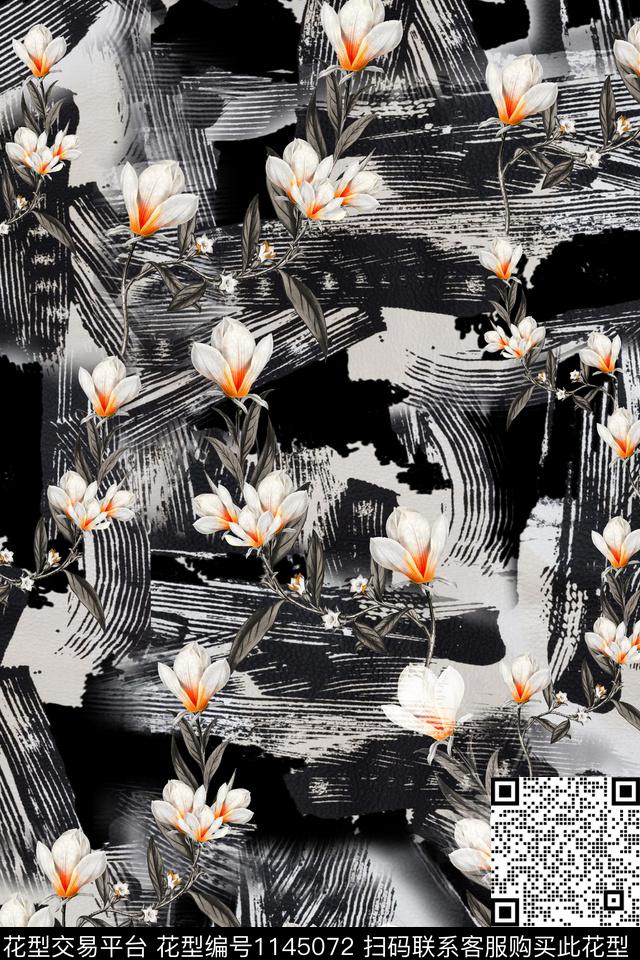 肌理满版散花抽象传统印花华亿平台下载（图片编号: 1145072） - 瓦栏（Walan）