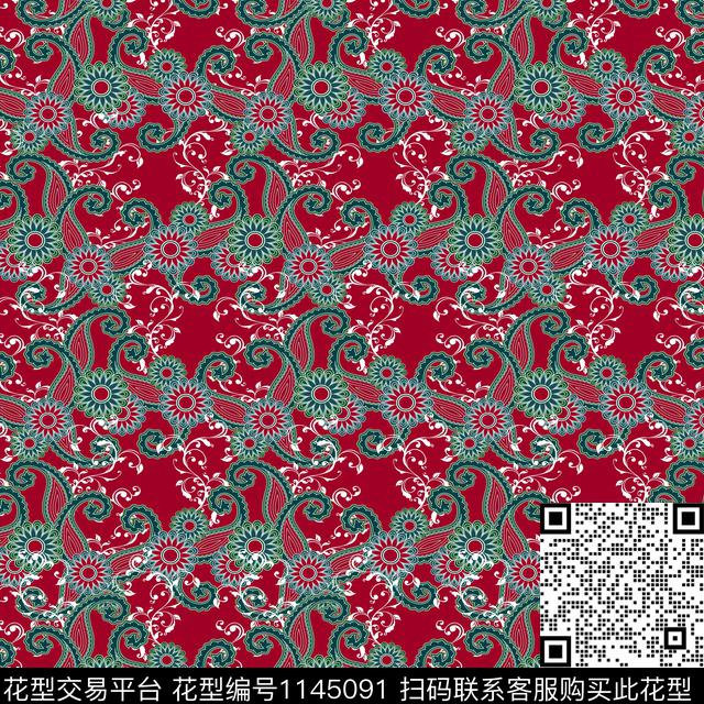 复古女装数码华亿平台数码印花华亿平台下载（图片编号: 1145091） - 瓦栏（Walan）