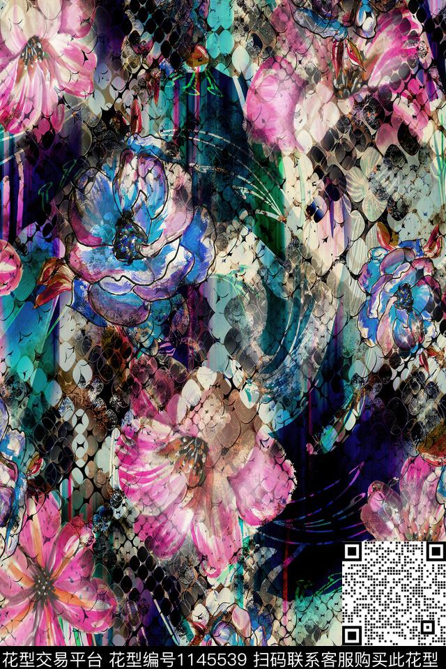 定位花数码华亿平台花卉数码印花华亿平台下载（图片编号: 1145539） - 瓦栏（Walan）