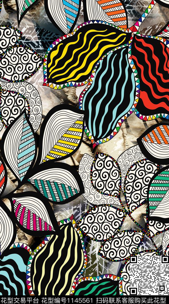 抽象大牌风数码华亿平台数码印花华亿平台下载（图片编号: 1145561） - 瓦栏（Walan）