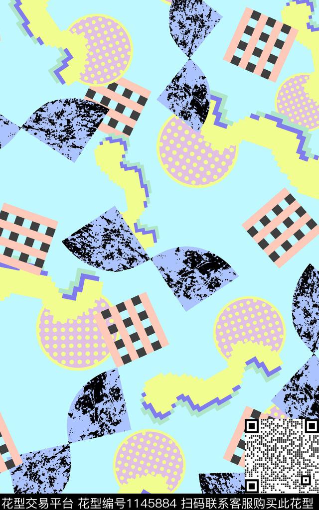 波普卡通趣味数码印花华亿平台下载（图片编号: 1145884） - 瓦栏（Walan）