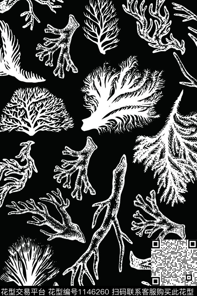 珊瑚淑女漂亮数码印花华亿平台下载（图片编号: 1146260） - 瓦栏（Walan）