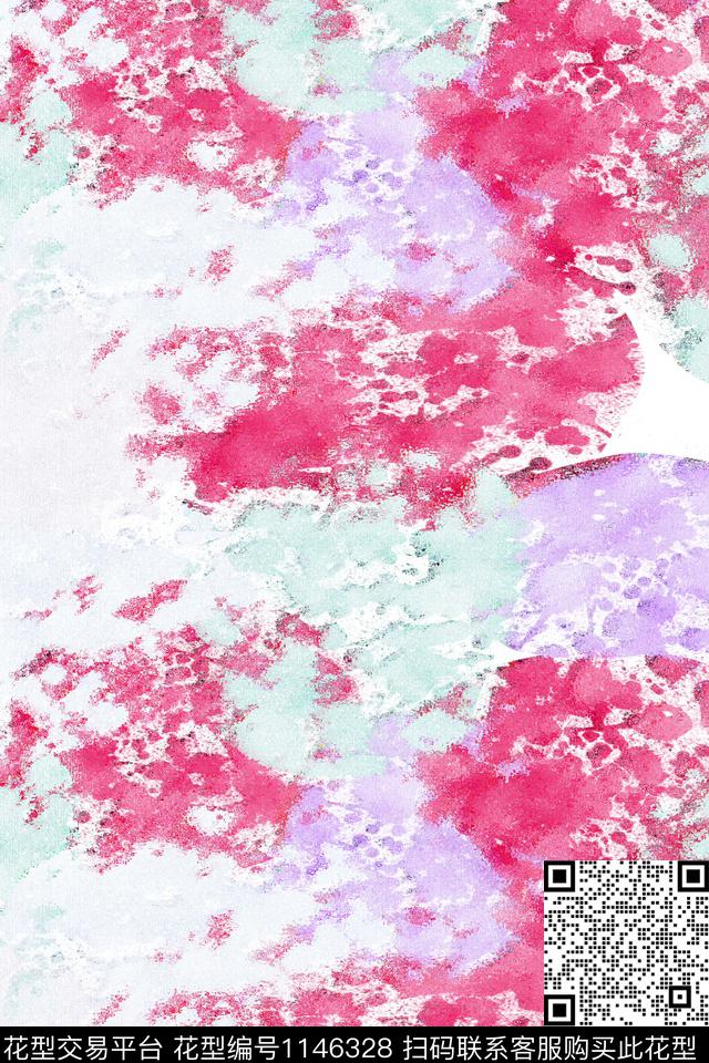 抽象大牌风休闲数码印花华亿平台下载（图片编号: 1146328） - 瓦栏（Walan）