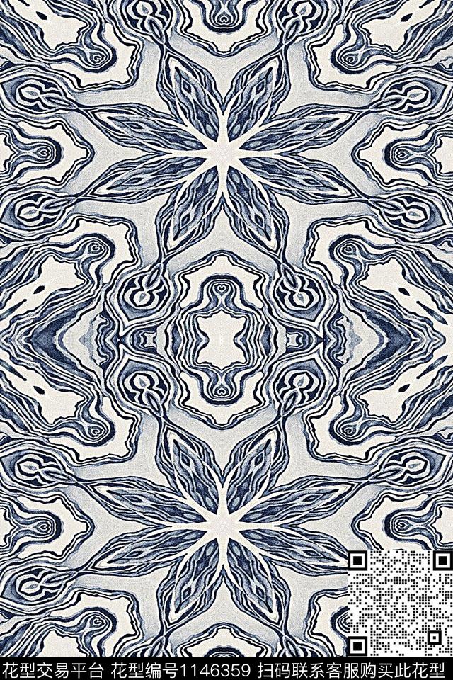 休闲数码华亿平台古典花纹数码印花华亿平台下载（图片编号: 1146359） - 瓦栏（Walan）