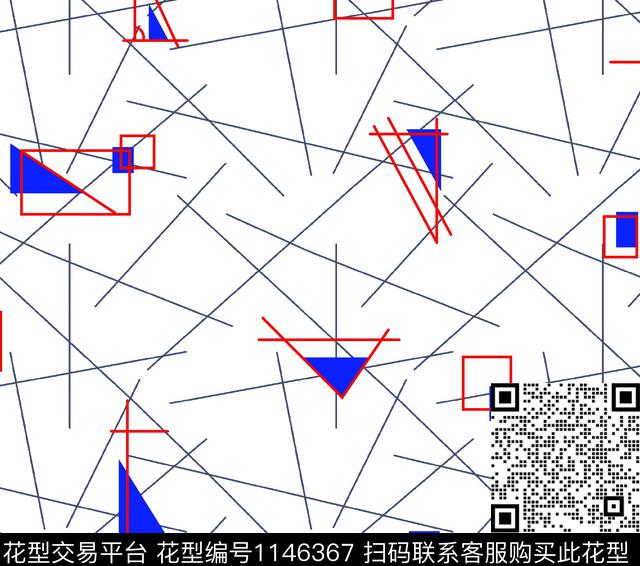 抽象大牌风男装传统印花华亿平台下载（图片编号: 1146367） - 瓦栏（Walan）