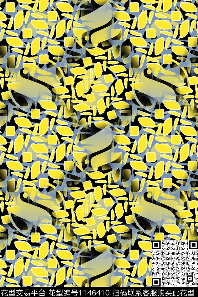 几何精致几何手绘线条笔触数码印花华亿平台下载（图片编号: 1146410） - 瓦栏（Walan）