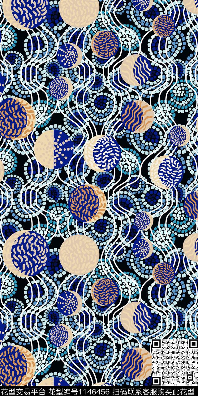 大牌风抽象数码华亿平台数码印花华亿平台下载（图片编号: 1146456） - 瓦栏（Walan）