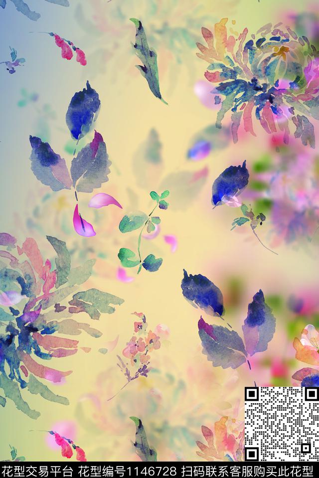 定位花数码华亿平台花卉数码印花华亿平台下载（图片编号: 1146728） - 瓦栏（Walan）