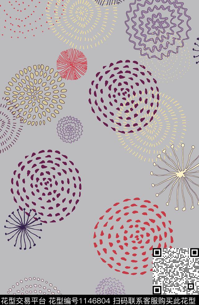 抽象休闲小清新传统印花华亿平台下载（图片编号: 1146804） - 瓦栏（Walan）