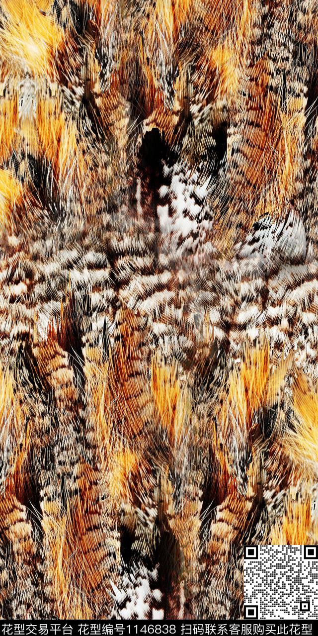 豹纹大牌风数码华亿平台数码印花华亿平台下载（图片编号: 1146838） - 瓦栏（Walan）