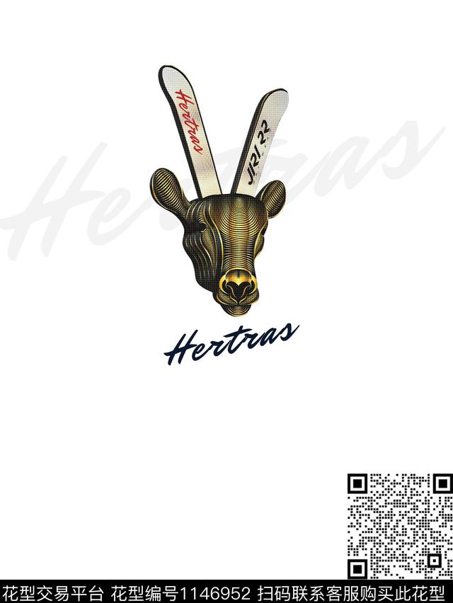 3D立体抽象动物数码印花华亿平台下载（图片编号: 1146952） - 瓦栏（Walan）