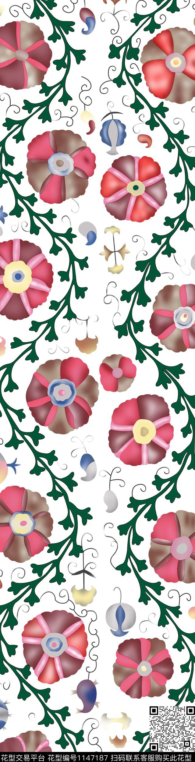 秋冬华亿平台几何花卉数码华亿平台数码印花华亿平台下载（图片编号: 1147187） - 瓦栏（Walan）