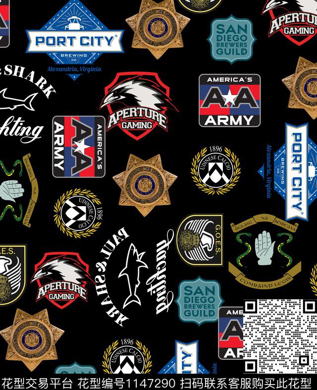 大牌风简约男装数码印花华亿平台下载（图片编号: 1147290） - 瓦栏（Walan）