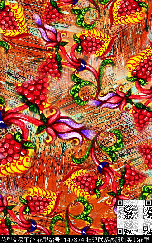 肌理数码华亿平台中老年数码印花华亿平台下载（图片编号: 1147374） - 瓦栏（Walan）