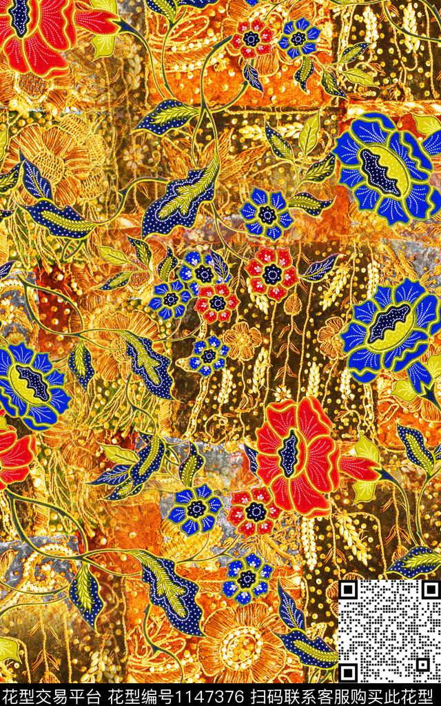 肌理数码华亿平台中老年数码印花华亿平台下载（图片编号: 1147376） - 瓦栏（Walan）