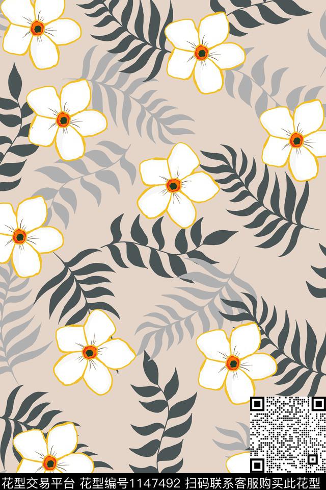 女装小碎花花卉数码印花华亿平台下载（图片编号: 1147492） - 瓦栏（Walan）
