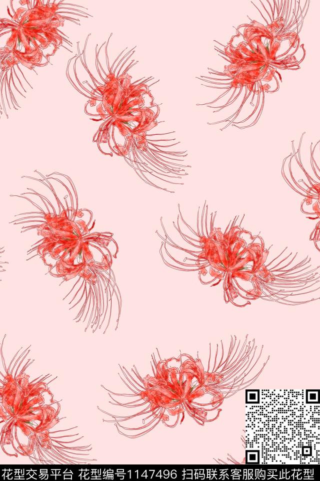 女装小碎花花卉数码印花华亿平台下载（图片编号: 1147496） - 瓦栏（Walan）