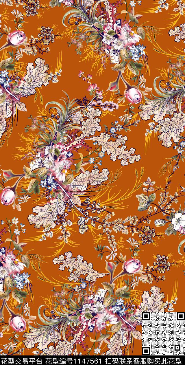 女装小碎花数码华亿平台数码印花华亿平台下载（图片编号: 1147561） - 瓦栏（Walan）