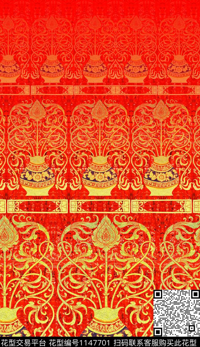 定位花数码华亿平台中老年数码印花华亿平台下载（图片编号: 1147701） - 瓦栏（Walan）