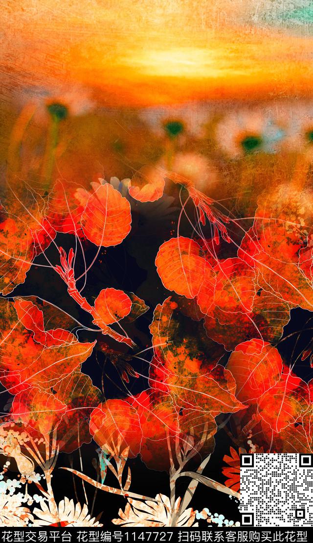 定位花花卉中老年数码印花华亿平台下载（图片编号: 1147727） - 瓦栏（Walan）