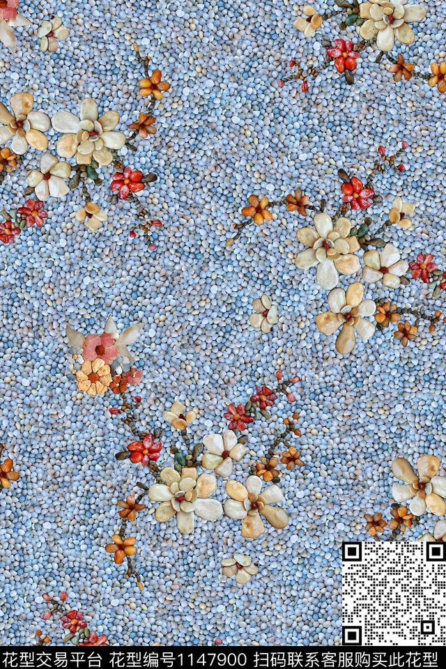 纹理时尚小碎花数码印花华亿平台下载（图片编号: 1147900） - 瓦栏（Walan）
