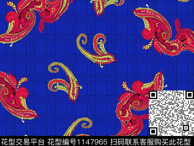 大牌风女装格子传统印花华亿平台下载（图片编号: 1147965） - 瓦栏（Walan）